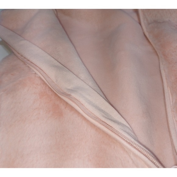 Nordstrom Pink Plush Faux Fur Sleep Sack Infant Baby 6-18 Months Soft Cozy Warm - Picture 5 of 7